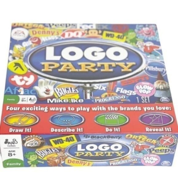 Logo Party Game NEW in original packaging new in box by Spin Master games - Picture 2 of 11
